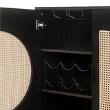 Black Wine Cabinet