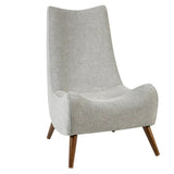 Transitional Grey Armless Modern Accent Chair (LTL)