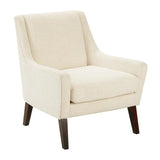 Textured Upholstered Lounge Chair - Cream