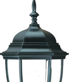 Matte Black Ornamental Lantern Wall Light