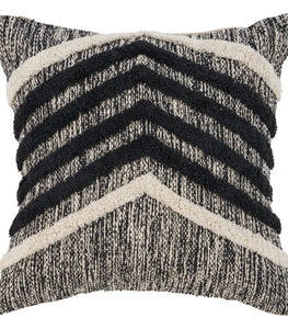 Black Pinstripe Throw Pillow