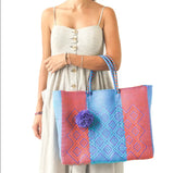 Sunset Woven Super Tote