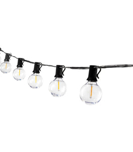 LED Bistro String Lights - Black