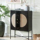 Black Wine Cabinet