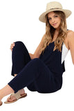 Sleeveless Jumpsuit with Pockets