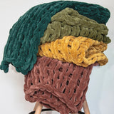 Chenille Chunky Knit Throw