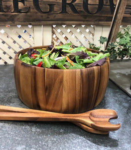 Large Salad Bowl with Servers