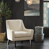 Textured Upholstered Lounge Chair - Cream