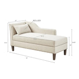 Natural Lounge Chaise, Ivory (LTL)