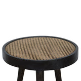 Ash Black Rattan End Table