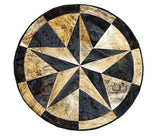 RODEO Texas Star Patch Work Cowhide Rug