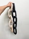 Carved Wood Links - Natural/Black