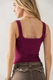 Sculpt Knit Square Neck Sleeveless Bodysuit