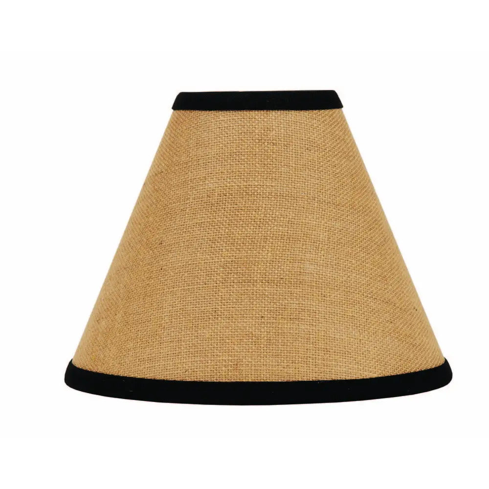 Burlap Stripe Lampshade - 16" Washer Black