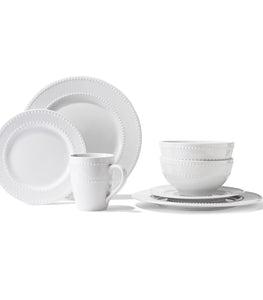 Zara Porcelain 16-Piece Dining Dinnerware, Set for 4